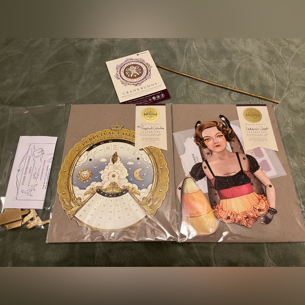 Crankbunny Paper Doll and Perpetual Calender